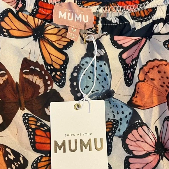 Show Me Your MuMu Baileys Butterfly Skort Medium NEW NWT skirt/shorts combo - Picture 8 of 13